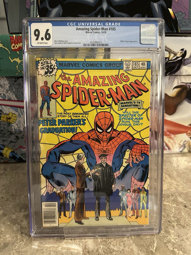 Amazing Spider-Man #185 CGC 9.6 OWP (1978 Marvel)