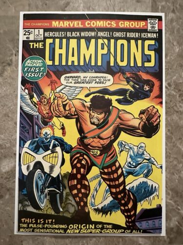 Champions #1 VF+ 8.5  (Marvel Comics 1975)