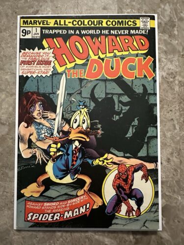 Howard the Duck #1 FN/VF 7.0 - Pence Variant (1976 Marvel Comics)