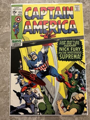 Captain America #123 VF- (Marvel Comics 1970) - Nice high grade