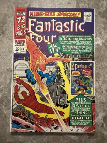 Fantastic Four Annual #4 FN+ 6.5 (1966 Marvel Comics)