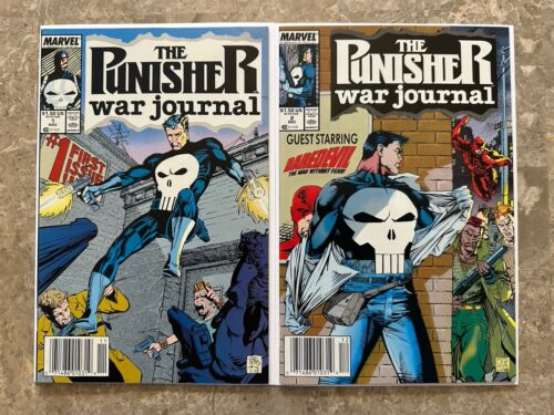 Punisher War Journal #1,2 Newsstand (1993 Marvel Comics) - High Grade