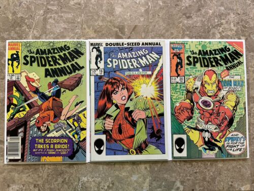 Amazing Spider-Man Annual #18,19,20 Newsstand 7.5-8.0 (1986 Marvel Comics)