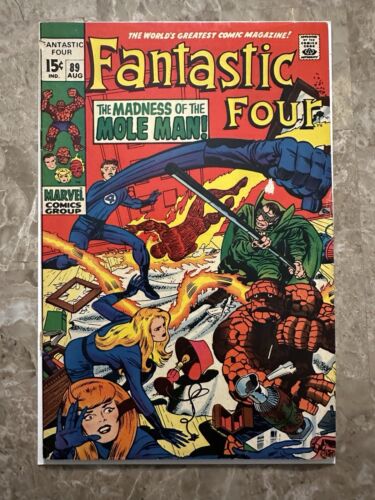 Fantastic Four #89 VG+ 4.5 (1969 Marvel) - Nice looking reader/Popped staple