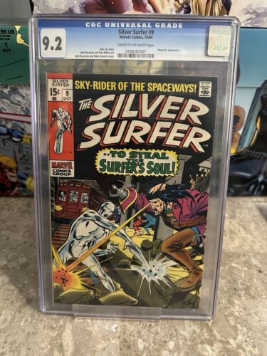 Silver Surfer #9 CGC 9.2 OWTW (1969 Marvel Comics)