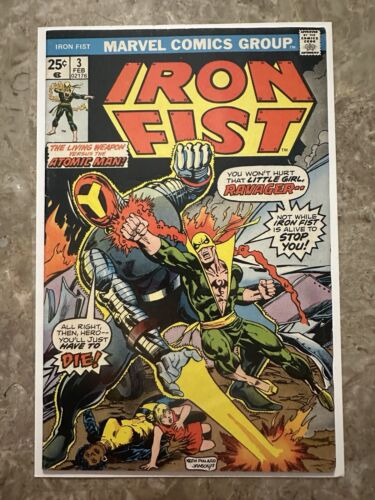 Iron Fist #3 FN+ 6.5 (1976 Marvel Comics) - Nice looking cover