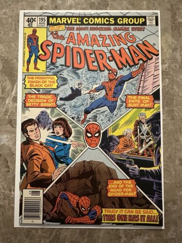 Amazing Spider-Man #195 Newsstand VF- 7.5 (1979 Marvel Comics) - Nice copy