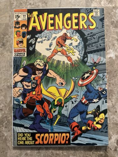 Avengers #72 VF 8.0 (Marvel Comics 1970) - Nice Copy