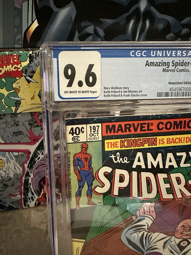 Amazing Spider-Man #197 Newsstand CGC 9.6 OWTWP (1979 Marvel)