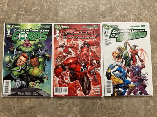 Green Lantern New Guardians #1 1st Print + Corp/Red Lanterns (DC Comics 2011)