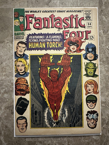 Fantastic Four #54 FN+ 6.5 (1966 Marvel Comics) - Nice copy