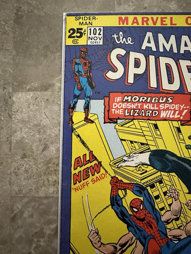 Amazing Spiderman #102 VF- 7.5 (Marvel Comics 1971) - Nice copy