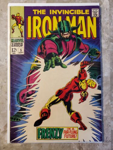 Iron Man #5 (1968 Marvel Comics) - Silver Age - Beautiful, Vibrant copy