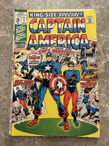 Captain America Annual #1 VG (Marvel Comics 1971) - Nicer reader