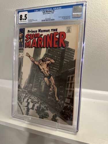 Sub-Mariner #7 CGC 8.5 OWTW Pages (Marvel Comics 1968)