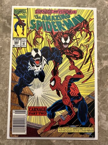 Amazing Spider-Man #362 Newsstand NM (1992 Marvel Comics)