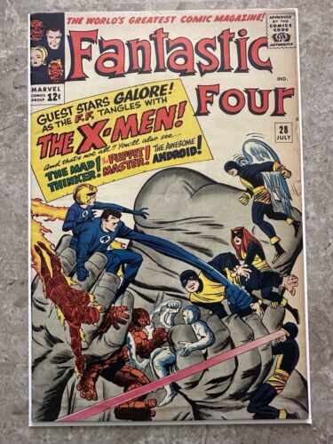 Fantastic Four #28 VG (1964 Marvel Comics) -Really solid except...