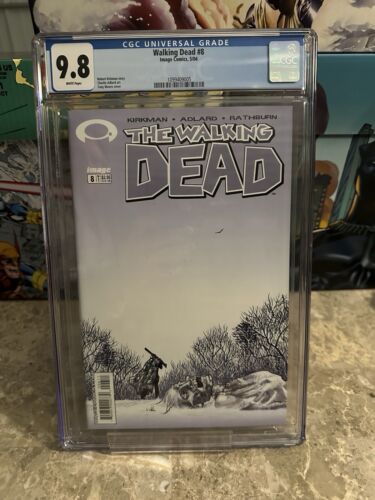 Walking Dead #8 CGC 9.8 White Pages (Image Comics 2004) - Brand New Case