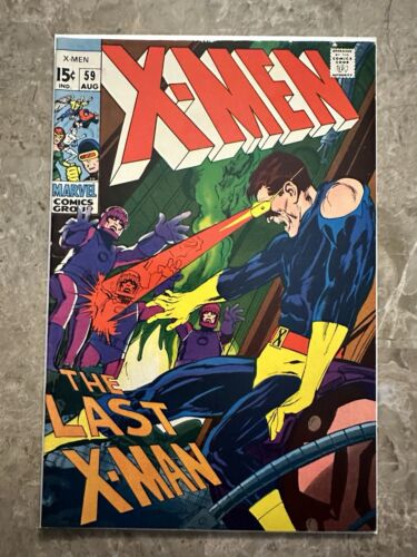 X-Men #59 FN/VF 7.0 (1969 Marvel Comics) - Beautiful Glossy Cover