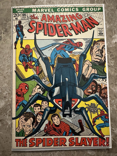 Amazing Spiderman #105 VF+ 8.5 (Marvel Comics 1972) - Beautiful copy