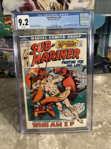 Sub-Mariner #50 CGC 9.2 WP (Marvel Comics 1972) - 1st Apperance Namorita