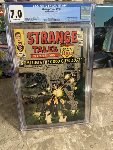 Strange Tales #138 CGC 7.0 OW Pages (1965 Marvel) - 1st Appearance Eternity