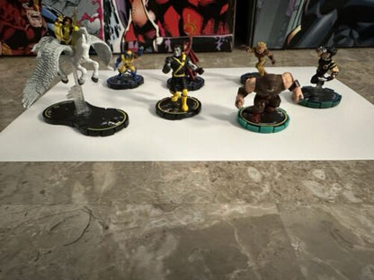 HeroClix X-Men Lot Juggernaut, Colossus, Scarlet Witch, Wolverine (2005 WizKids)