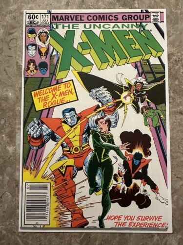 Uncanny X-Men Newsstand #171 VF+ 8.5 (Marvel 1983) - Binary App., Rogue Joins