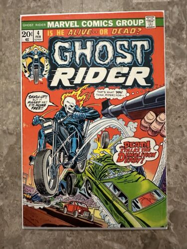 Ghost Rider #4 FN+ 6.5 (1974 Marvel Comics)