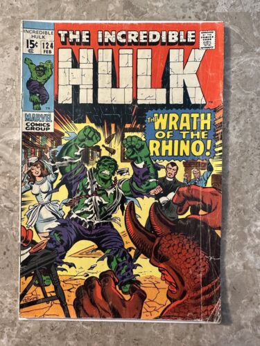 Incredible Hulk #124 (Marvel Comics 1970) - VG-