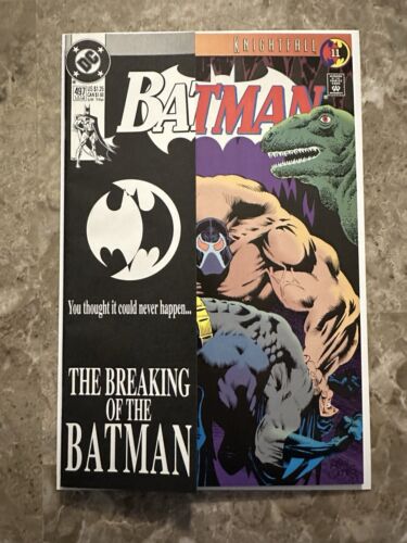 Batman #497 NM 9.4 (DC Comics 1993) - Bane Breaks Batman's Back