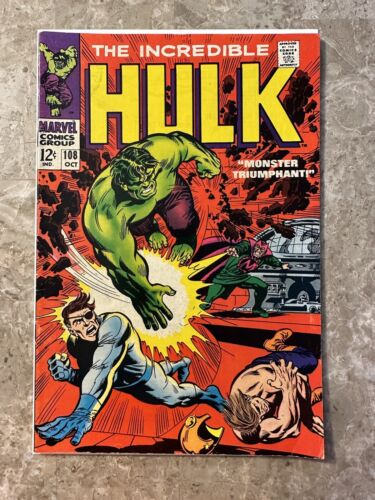 Incredible Hulk #108 (Marvel Comics 1968) - FN+