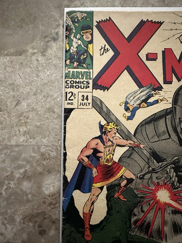 X-Men #34 VG+ 4.5 (1967 Marvel Comics)