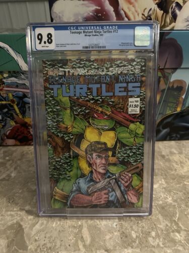 Teenage Mutant Ninja Turtles #12 CGC 9.8 WP (1986 Mirage) - Brand New Case