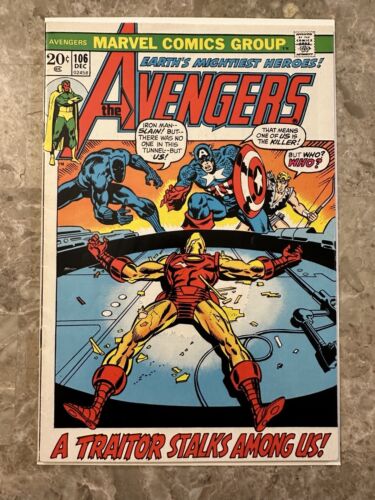 Avengers #106 (Marvel Comics 1972) - FN/VF