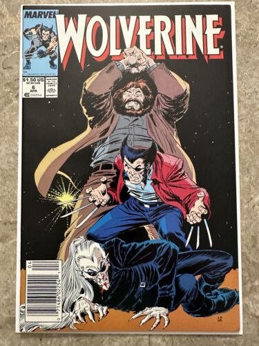 Wolverine #6 Newsstand VF+ (Marvel Comics 1989)