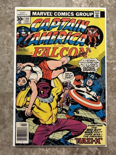 Captain America #211 8.5 VF+ (Marvel Comics 1977)