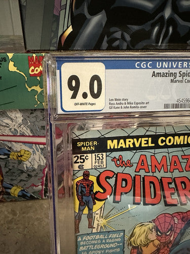 Amazing Spider-Man #153 CGC 9.0 WP (1975 Marvel)