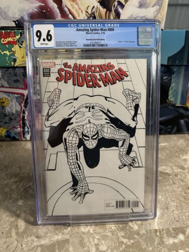 Amazing Spider-Man #800 CGC 9.6 WP Remastered Sketch Edition (2018 Marvel)