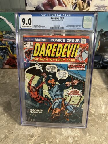 Daredevil #111 CGC 9.0 OWTW Pages (1974 Marvel Comics)