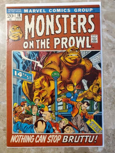 Vintage Horror - Monsters on the Prowl #18 (1972 Marvel Comics) - VF-