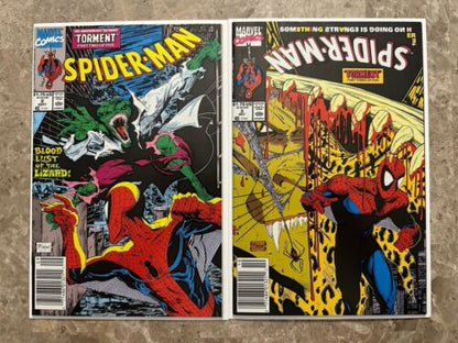 Spider-Man #2,3 VF- 7.5-8.0 Newsstand (1990 Marvel Comics)