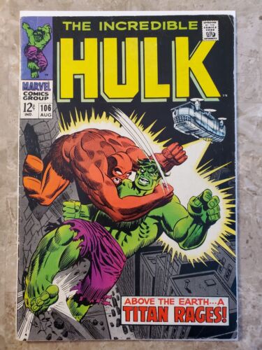 Incredible Hulk  #106 (Marvel Comics 1968) - FN-