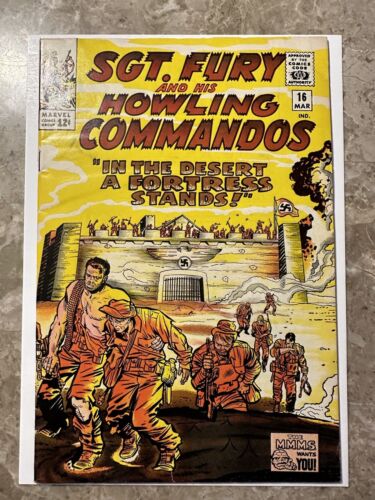 SGT FURY #16 (Marvel Comics 1965) - FN-