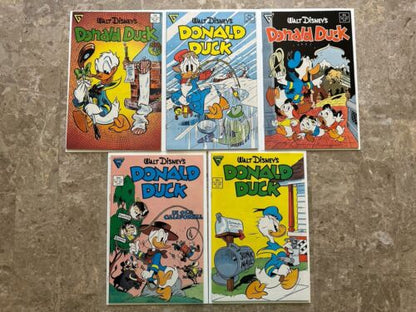 Donald Duck #251-255 7.5-8.5 (Gladstone 1987)