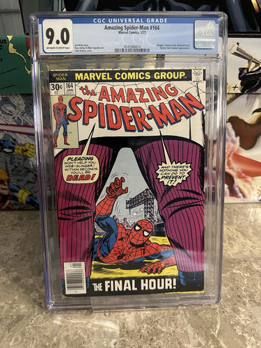 Amazing Spider-Man #164 CGC 9.0 OWTW (1976 Marvel)