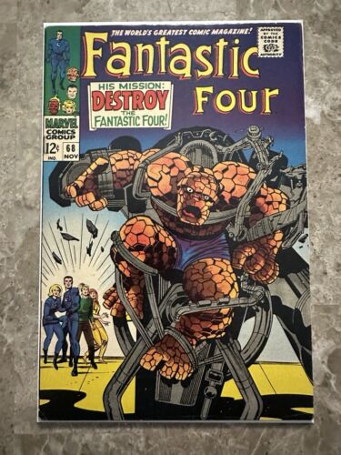 Fantastic Four #68 FN+ 6.5 (1967 Marvel Comics) - Solid Copy