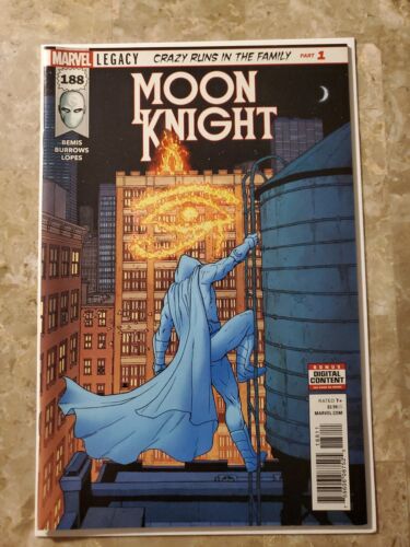 Moon Knight #188 (Marvel Comics 2018) - VF/NM - 1st Appearance of Sun King