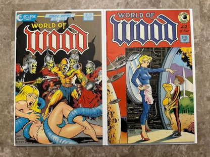 World of Wood #1 VF- & #2 VF+  (Eclipse Comics April 1986)