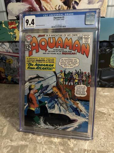 Aquaman #3 CGC 9.4 OWTW Pages (DC Comics 1962)